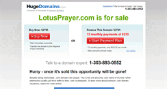 Desktop Screenshot of lotusprayer.com