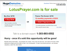 Tablet Screenshot of lotusprayer.com